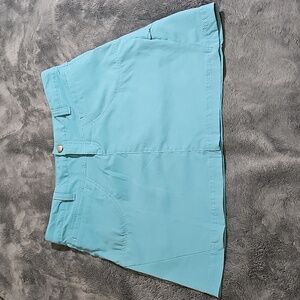 Athleta Dipper Skort Blue Mesh Shorts Athletic Utility Skirt Size 4
